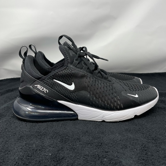 Nike Shoes | Nike Air Max 27 Black White Running Casual Sneakers Ah8050002  Mens 05 | Poshmark
